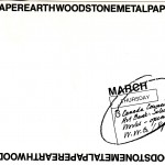 1988.03.03 - Wood Stone Metal Paper Earth - front